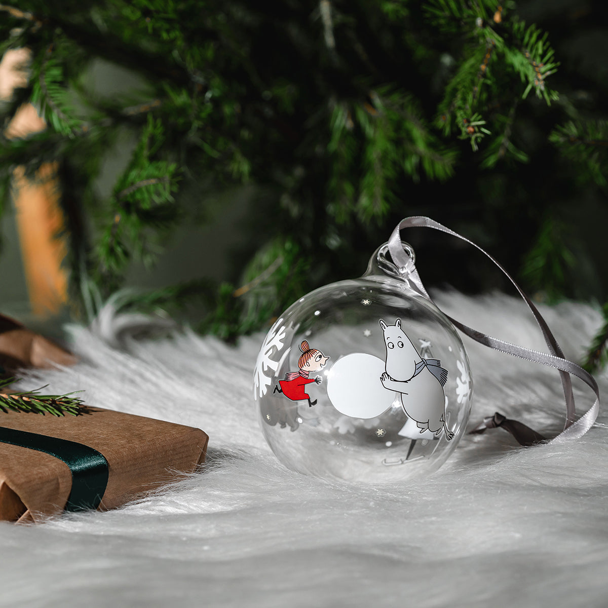 Muurla Moomin Snowflake Large Glass Ball Ornament