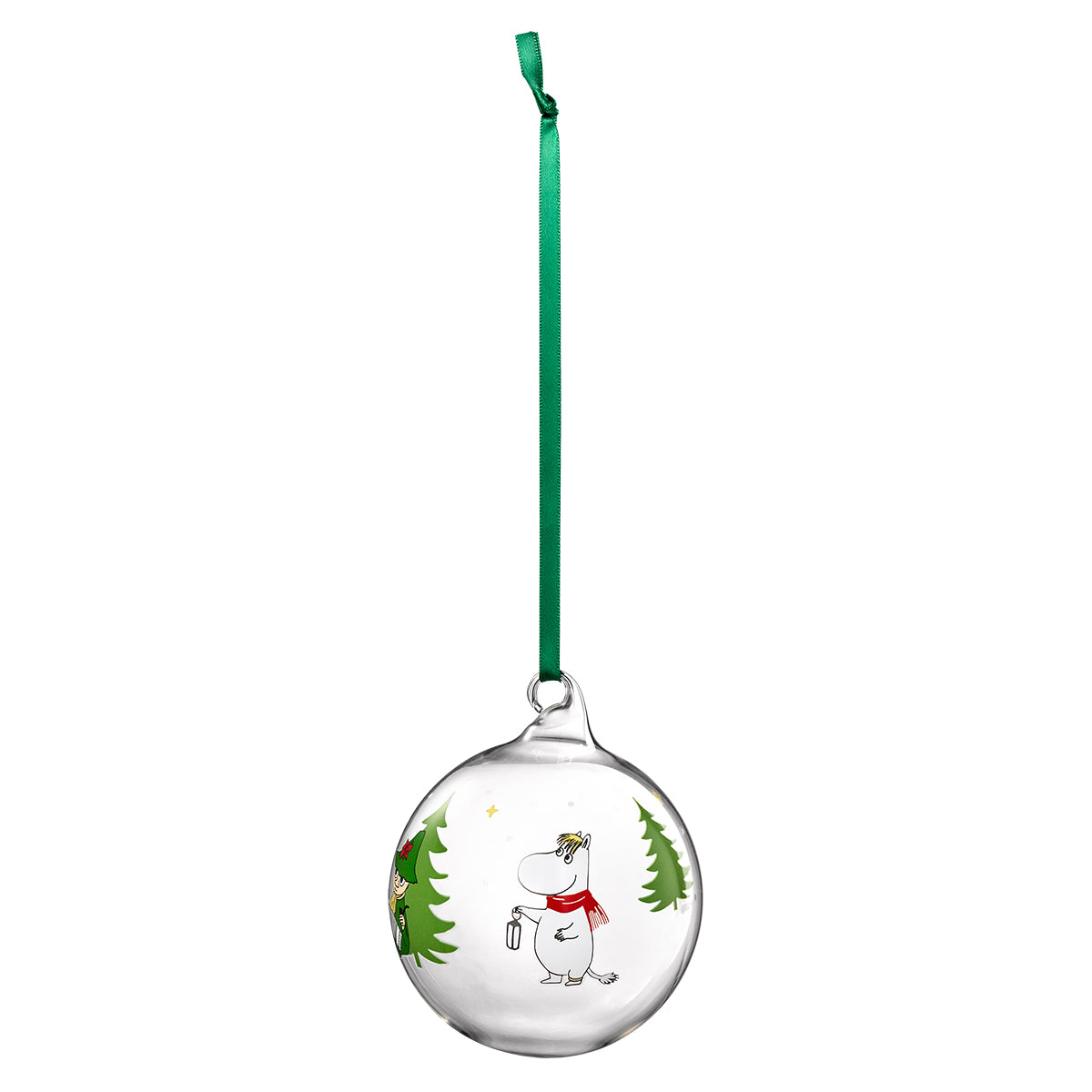 Muurla Moomin Spruce Large Glass Ball Ornament