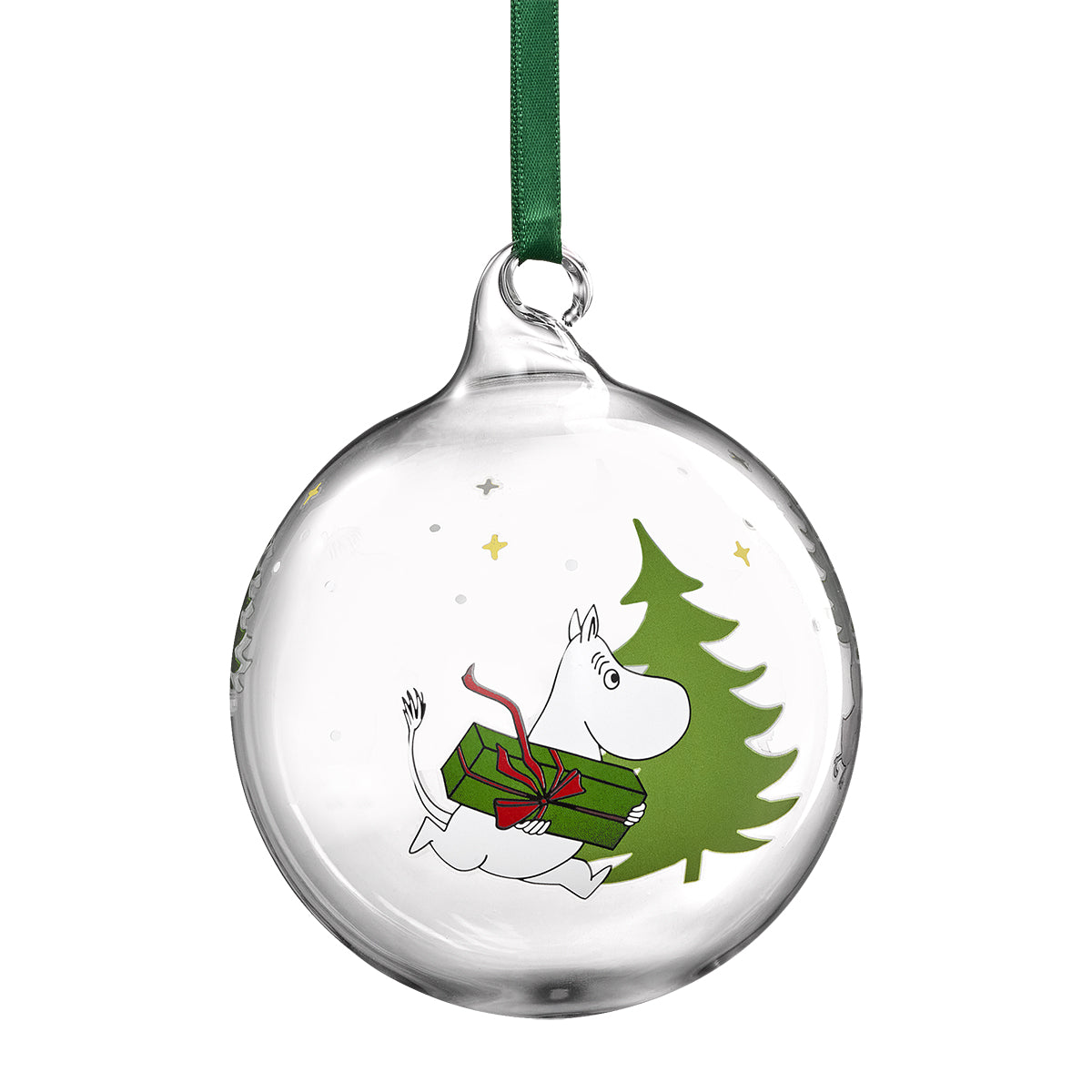 Muurla Moomin Spruce Large Glass Ball Ornament