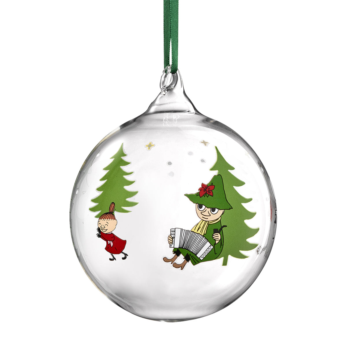 Muurla Moomin Spruce Large Glass Ball Ornament
