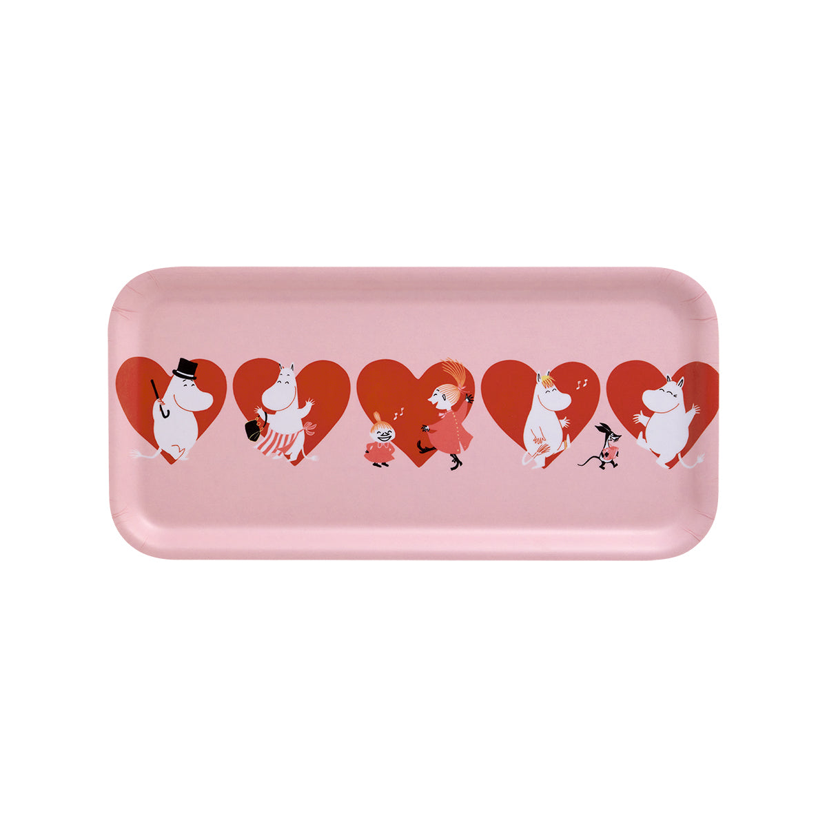 Muurla Moomin Heart Pink / Red Tray