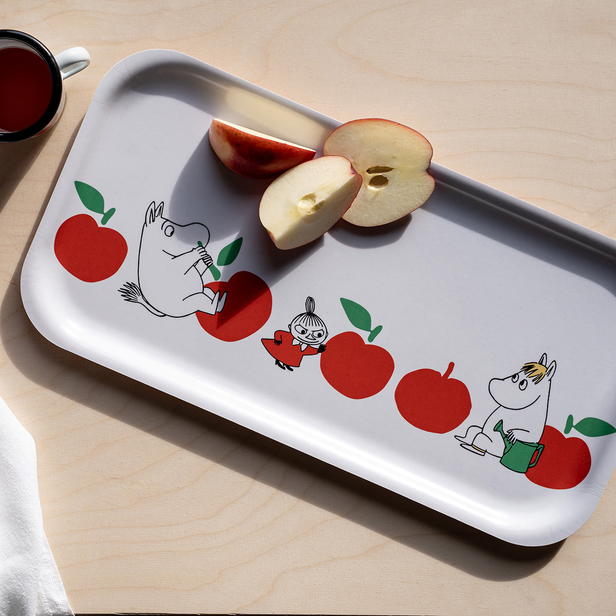 Muurla Moomin Joyful Apples White / Red Large Tray