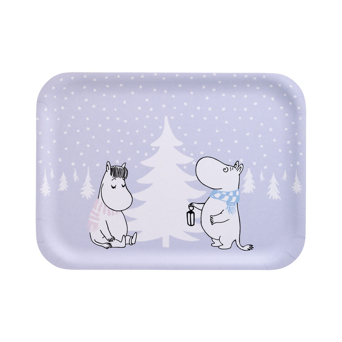 Muurla Moomin Snowfall Lilac / White Tray