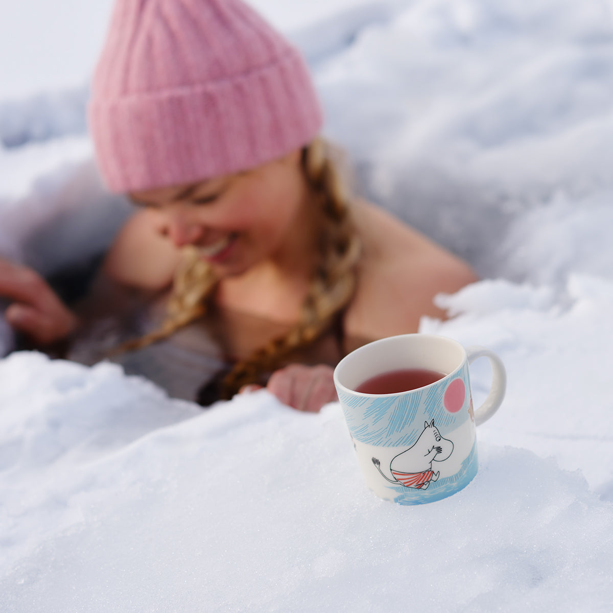 Arabia Moomin Ice Swimming Mug - 2025 Winter Mug