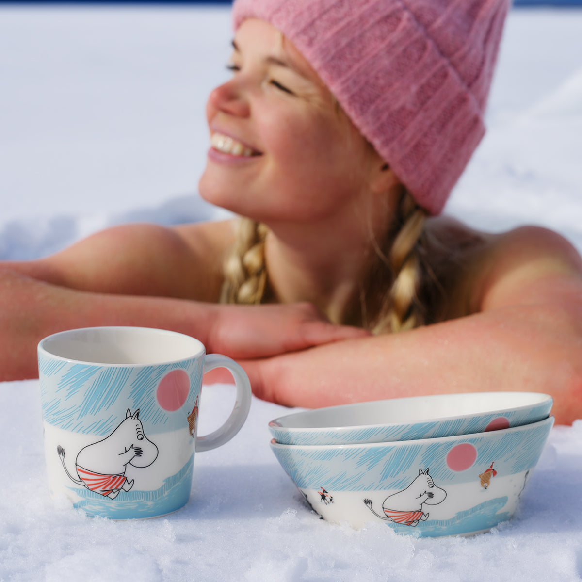 Arabia Moomin Ice Swimming Bowl - 2025 Winter Bowl