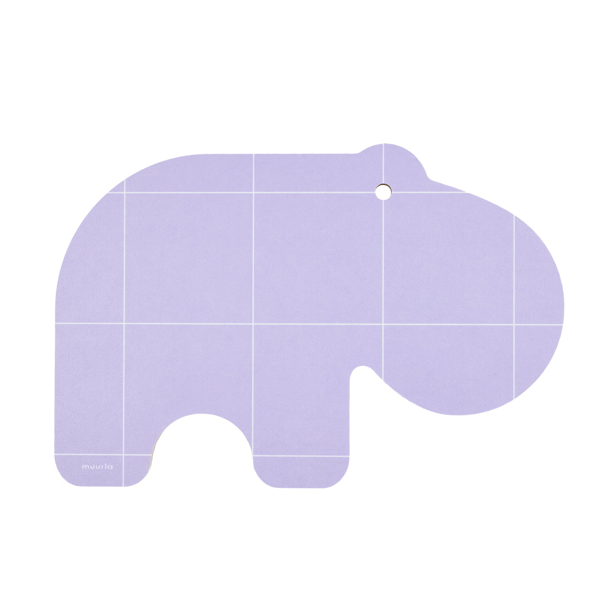 Muurla Hippo Lavender / Natural Reversible Chop & Serve Board