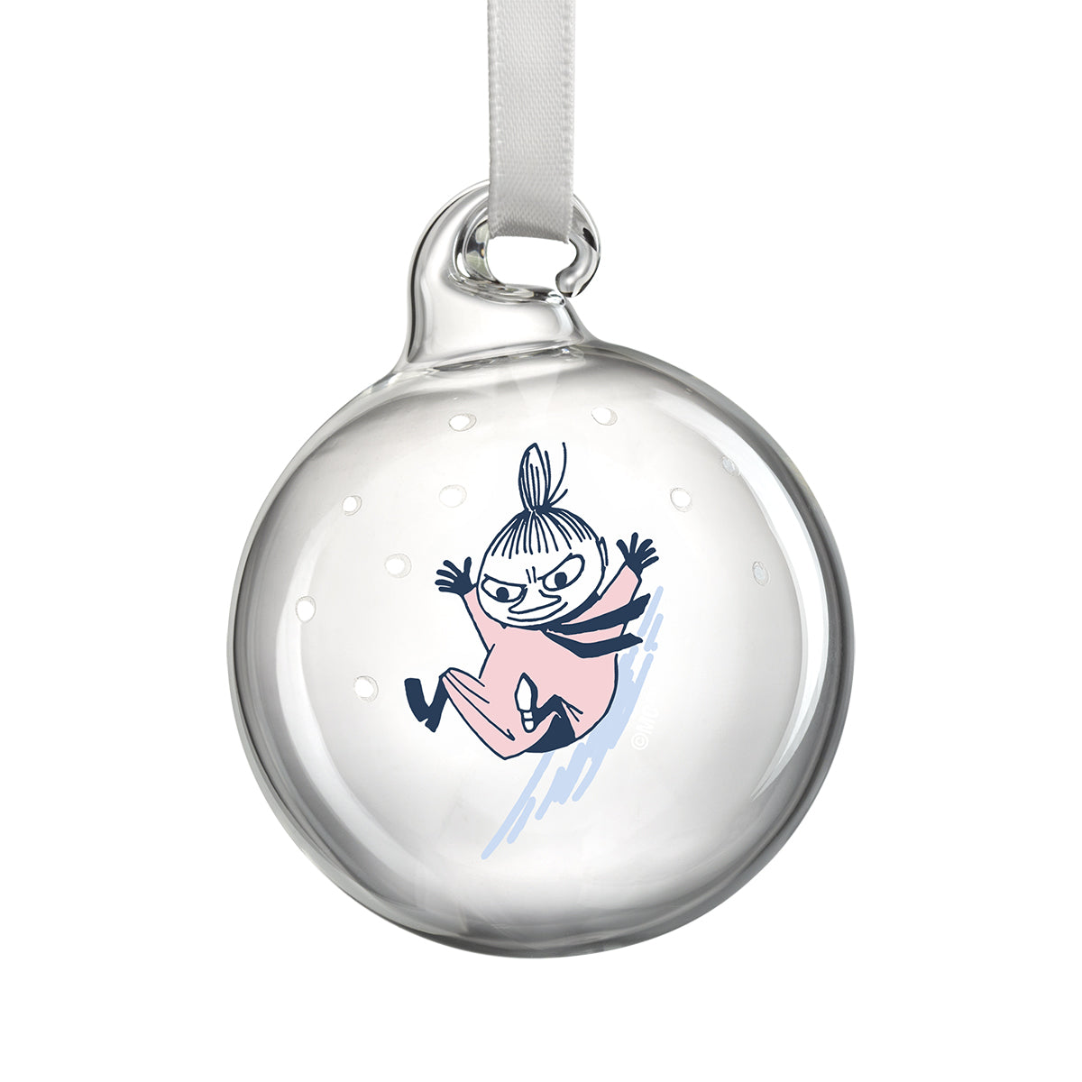 Muurla Moomin Let it Snow Small Glass Ball Ornaments - Set of 4