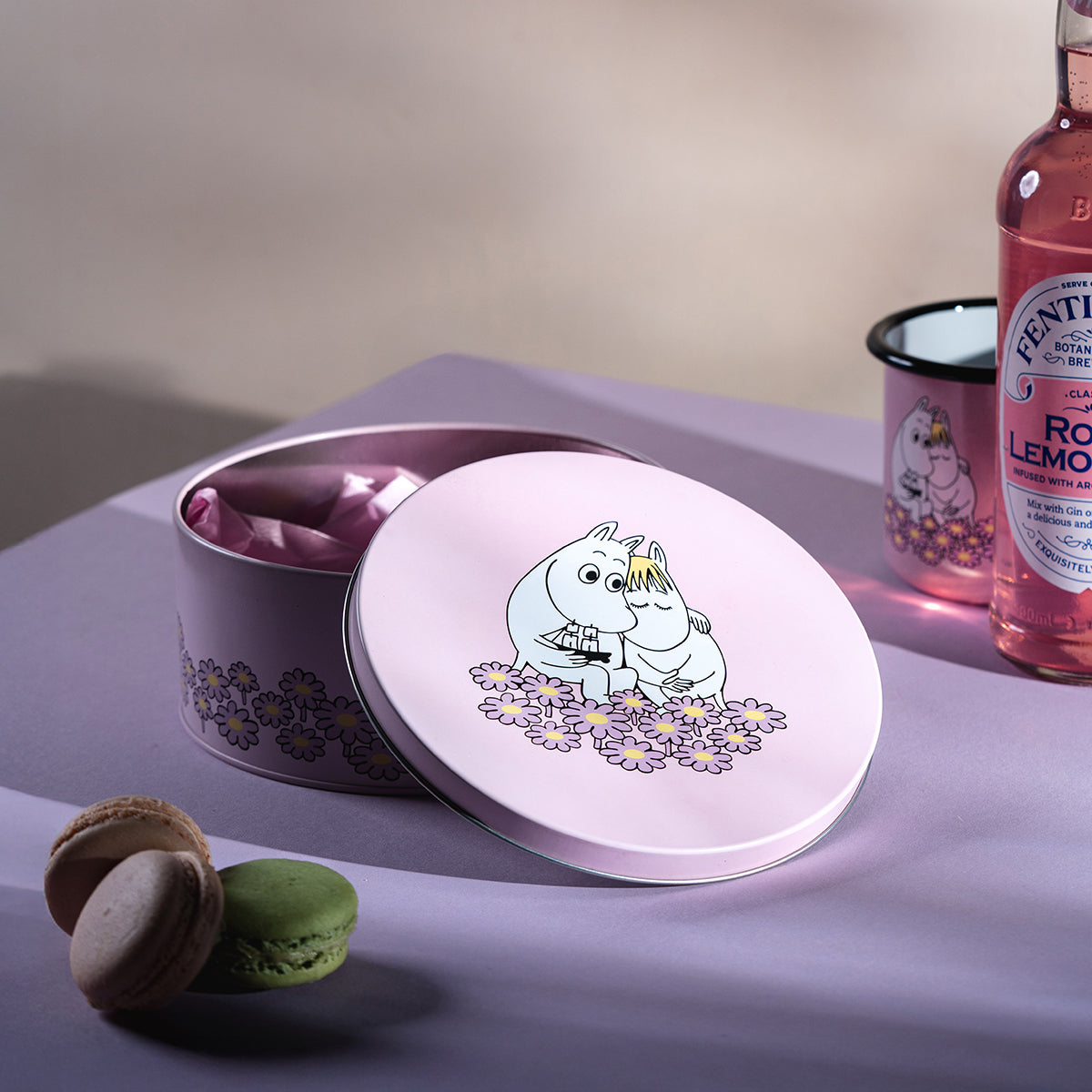 Muurla Moomin Together Pink Round Tin Jar
