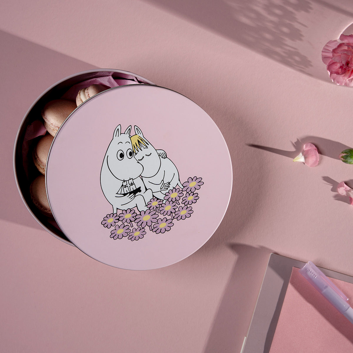 Muurla Moomin Together Pink Round Tin Jar