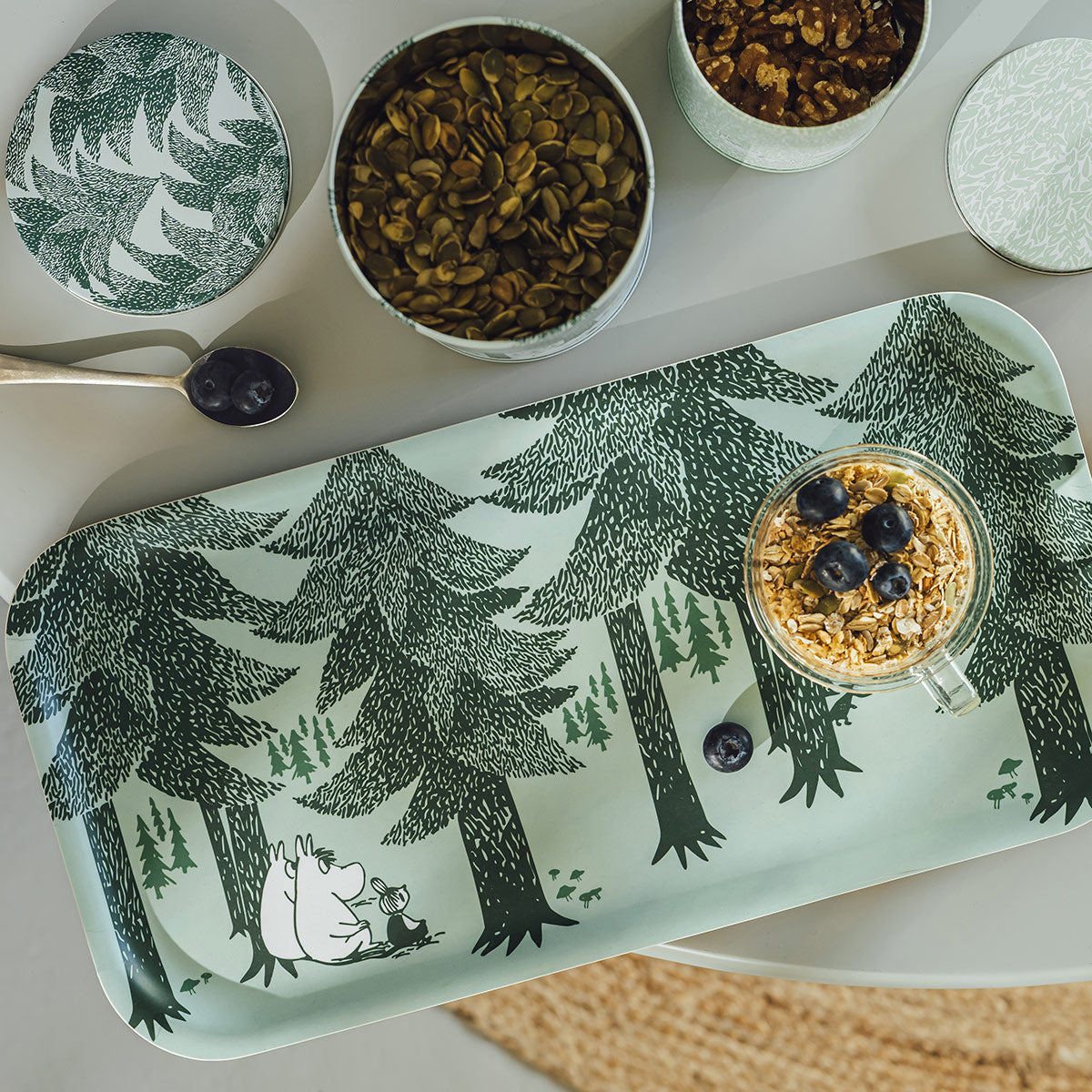 Muurla Moomin Forest Green Large Tray