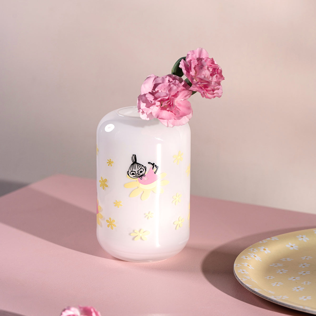 Muurla Moomin Flowers Little My White / Multi Small Glass Vase