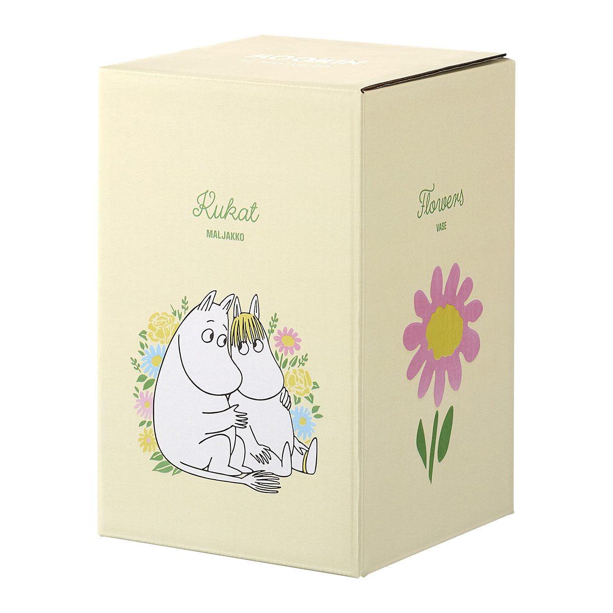 Muurla Moomin Flowers White / Multi Glass Vase