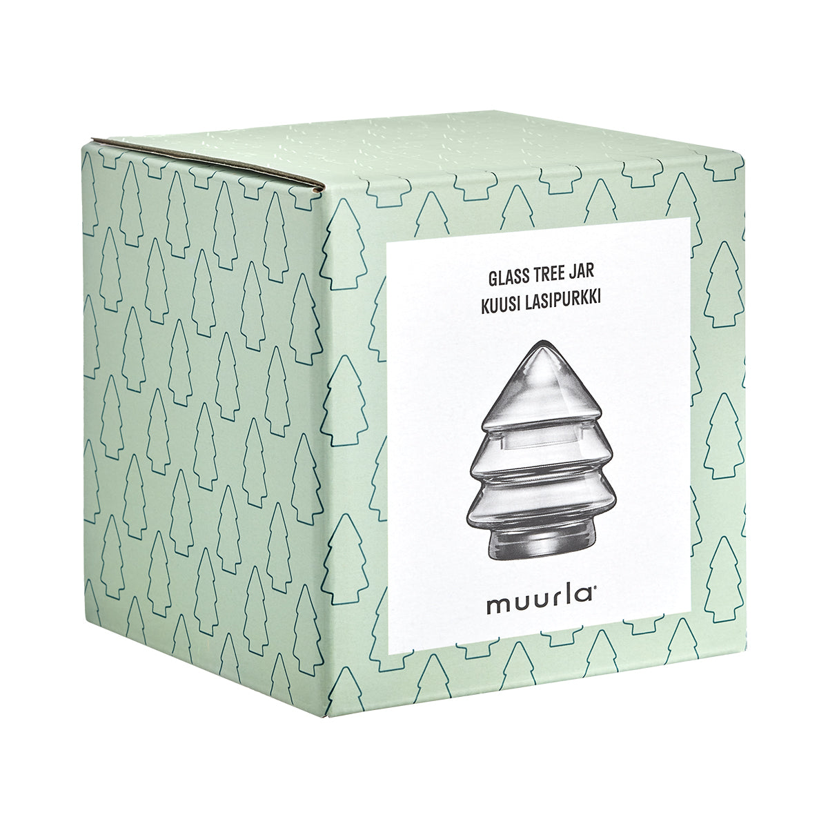 Muurla Glass Christmas Tree Jar - Small