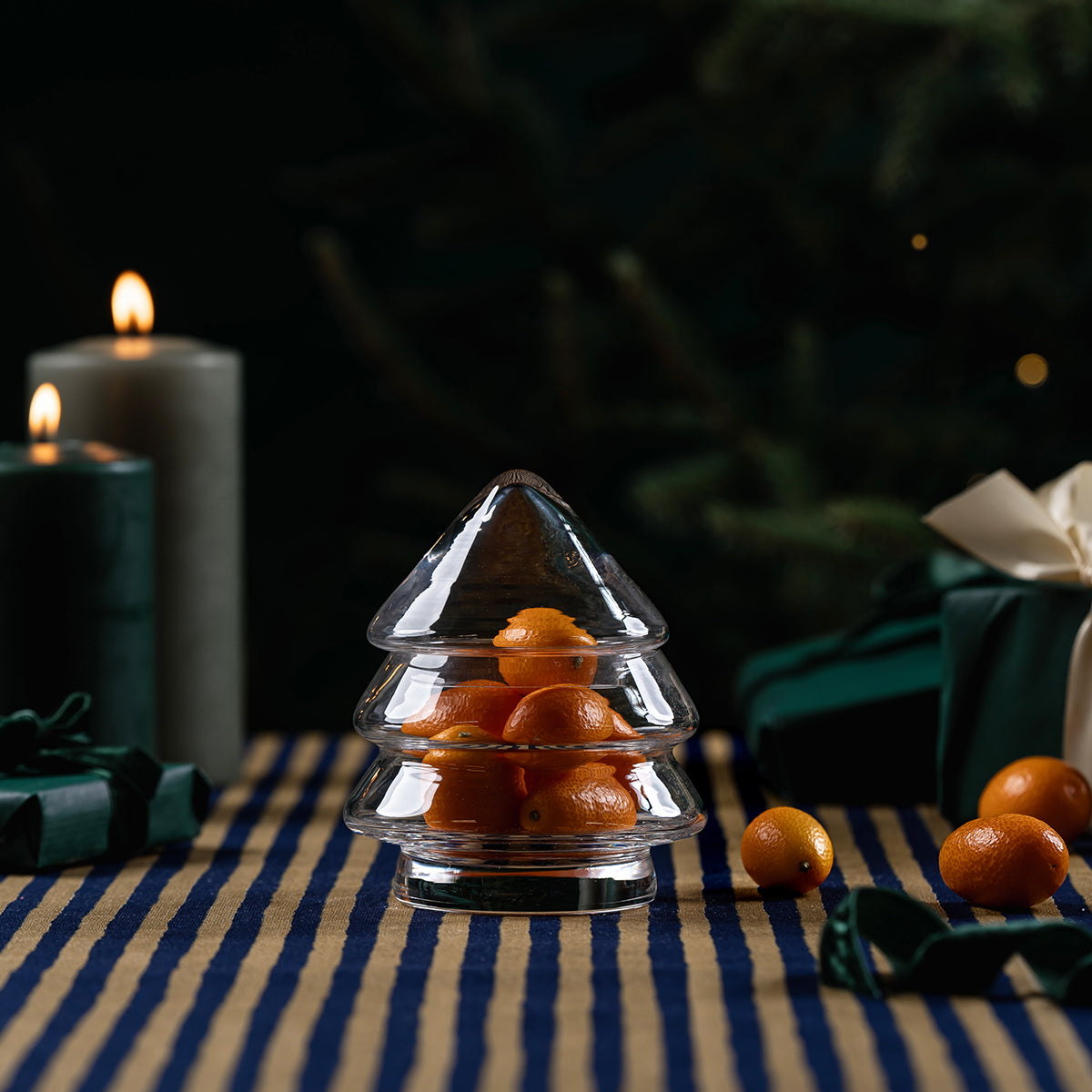 Muurla Glass Christmas Tree Jar - Small