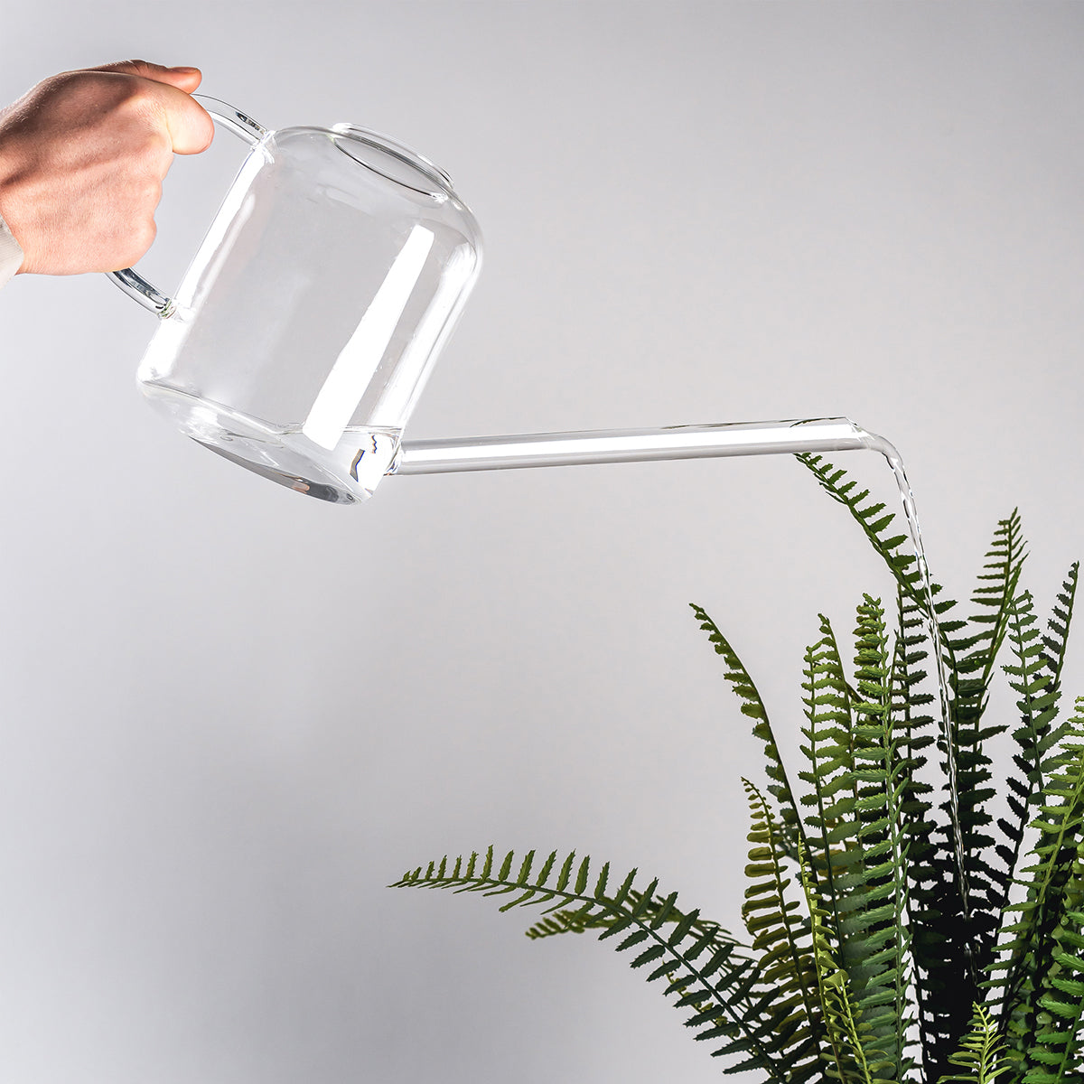 Muurla Clear Glass Watering Can