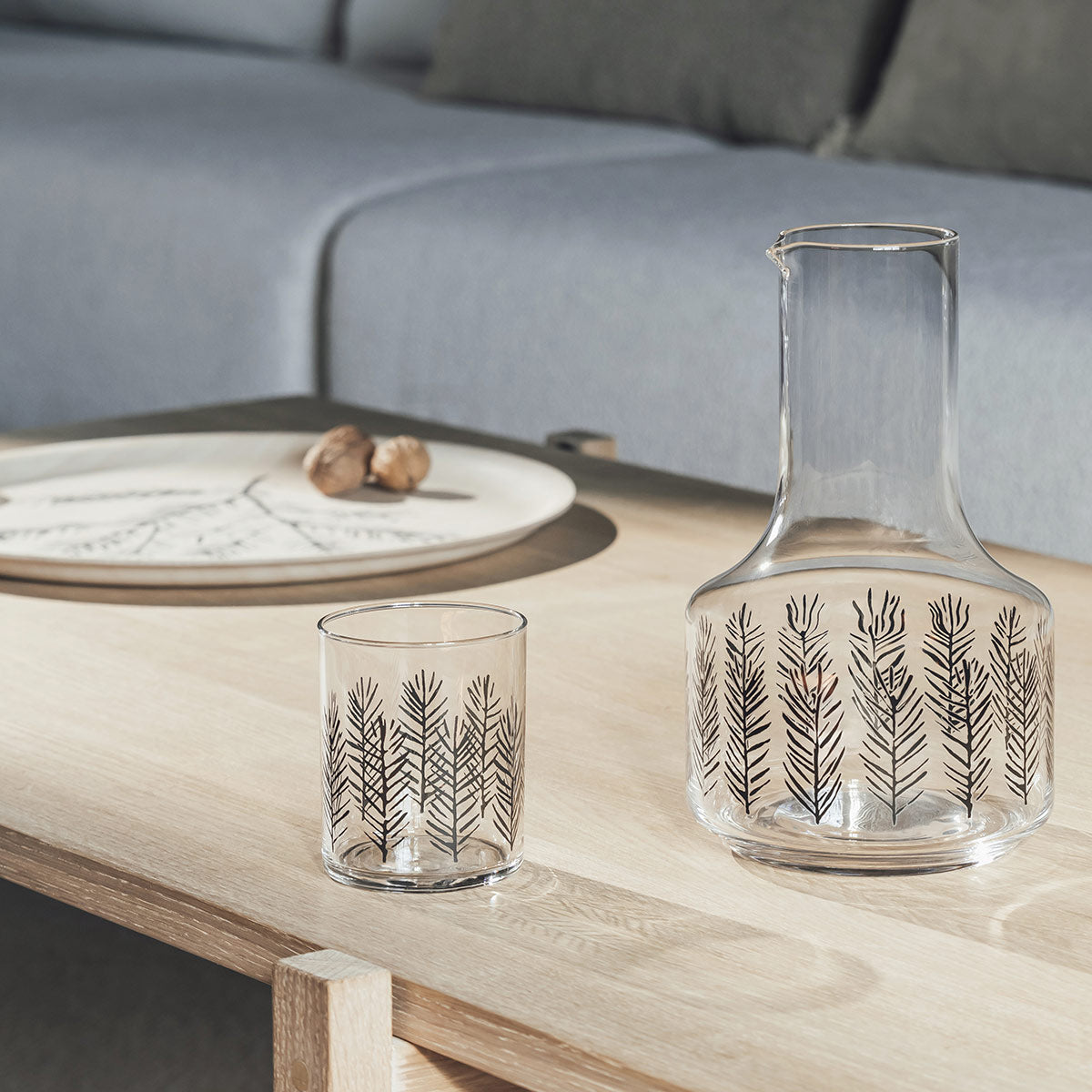 Muurla Teemu Jarvi Spruce Glass Pitcher