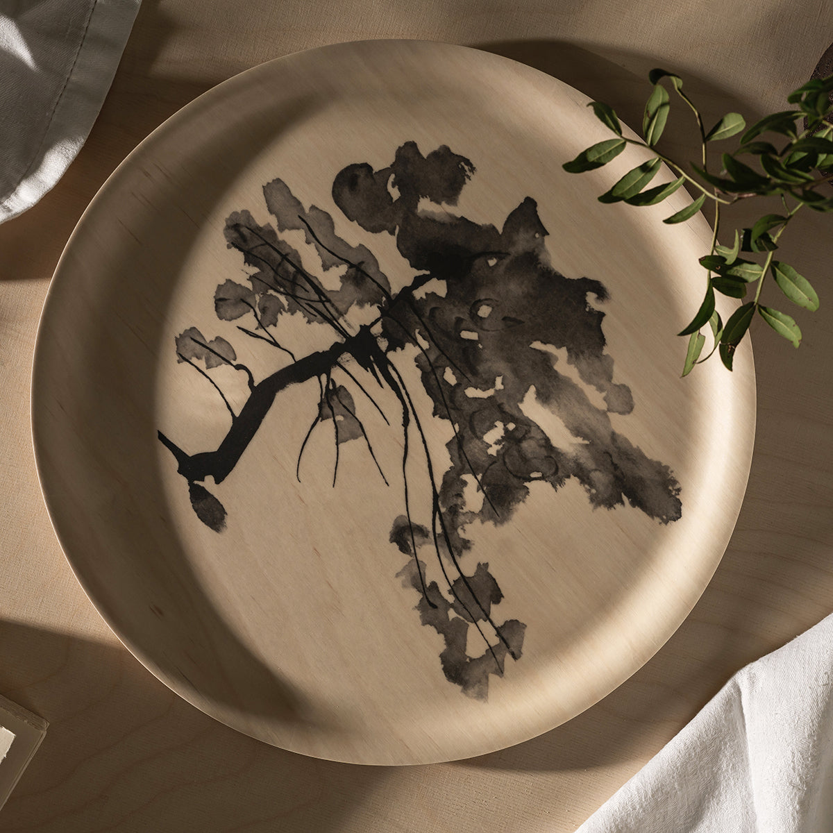 Muurla Teemu Jarvi Pine Round Tray