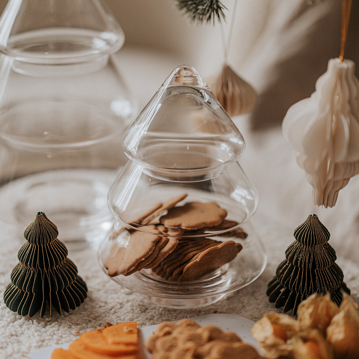 Muurla Glass Christmas Tree Jar - Medium