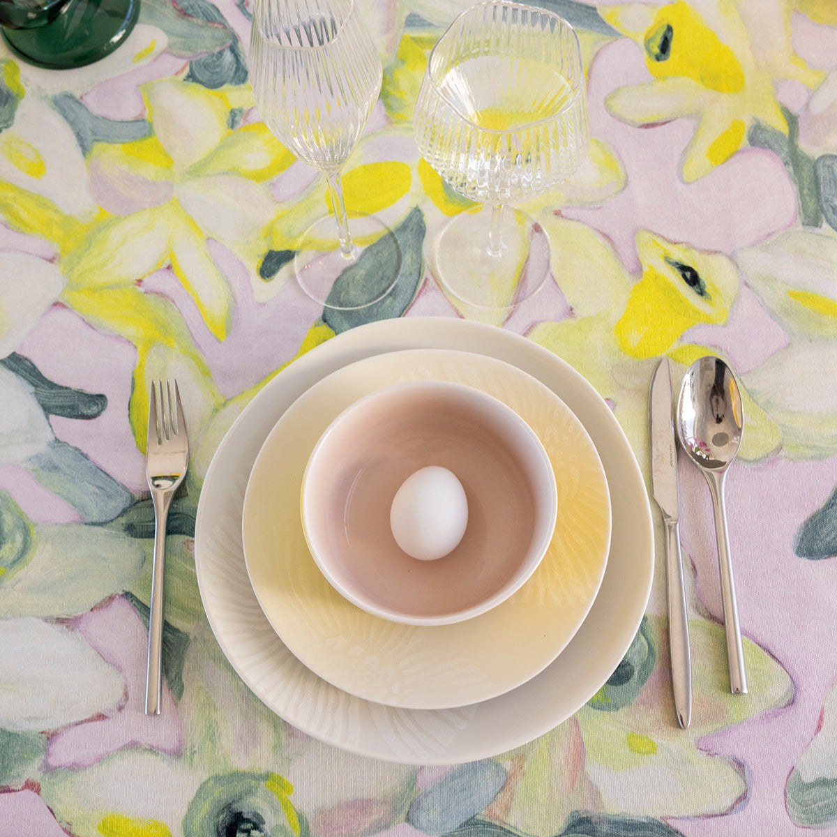 Pentik Narsissi Yellow / Green Tablecloth
