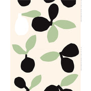 Marimekko Omppo Beige / Sage Green / Black Cotton Fabric