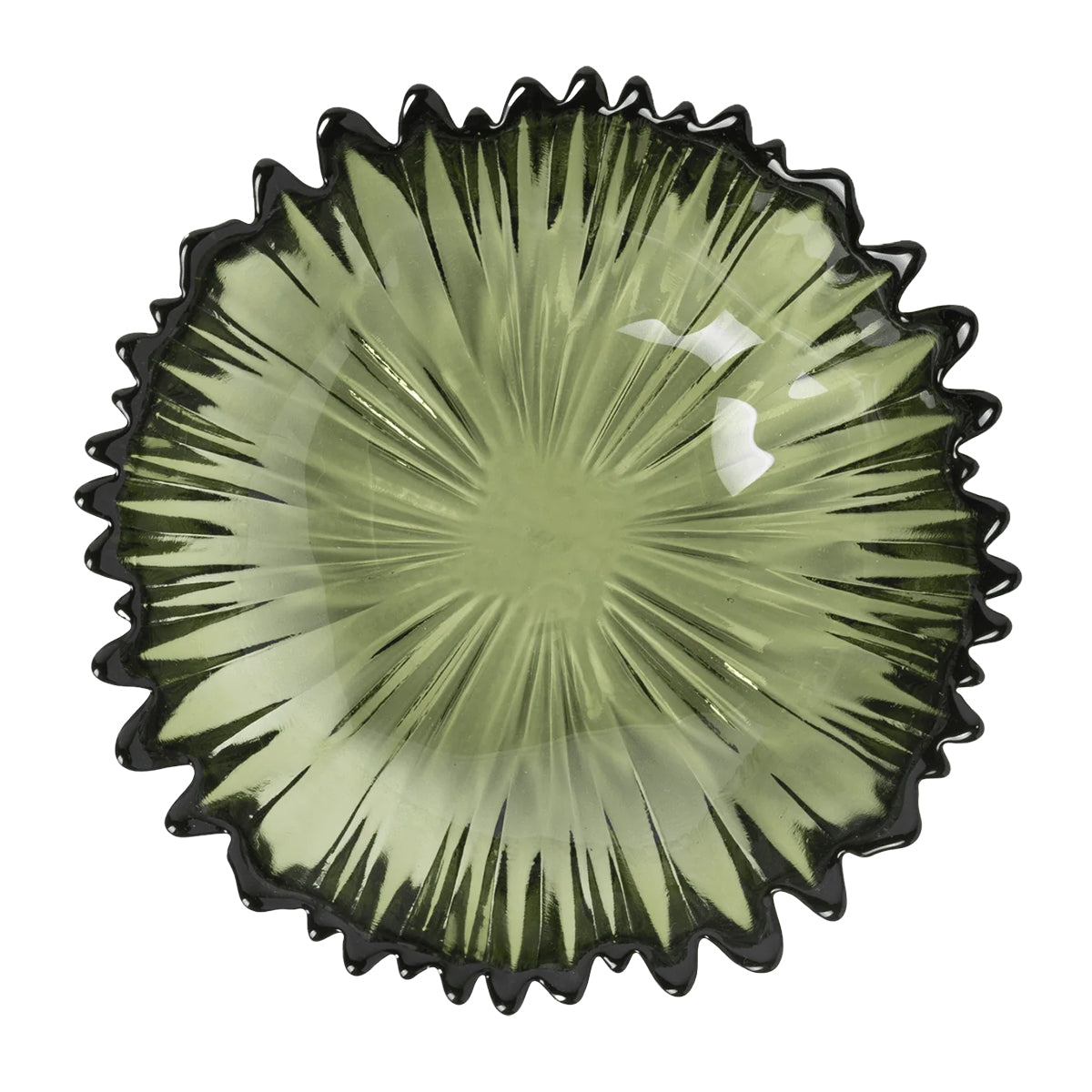 Pentik Havu Green Glass Serving Bowl