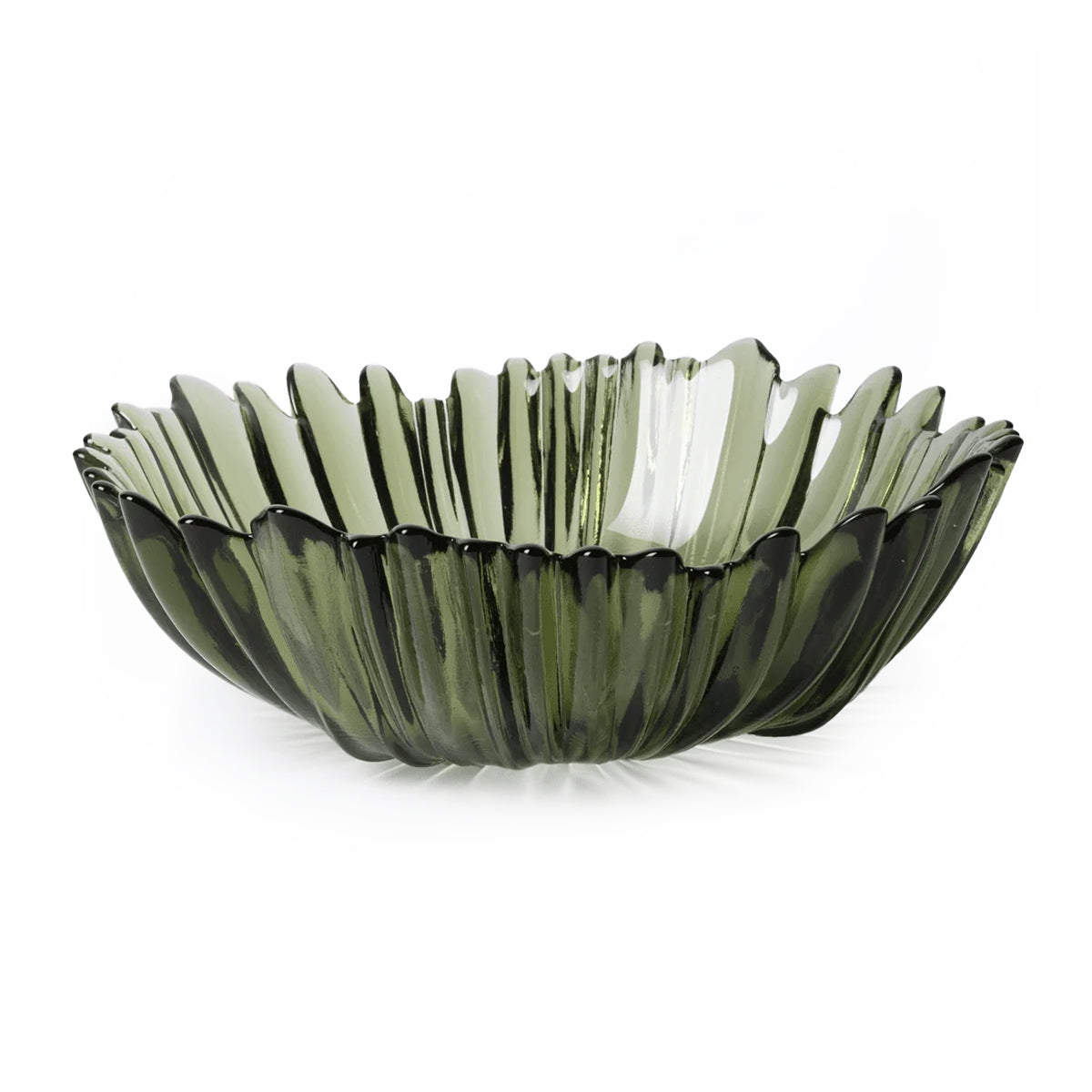Pentik Havu Green Glass Serving Bowl