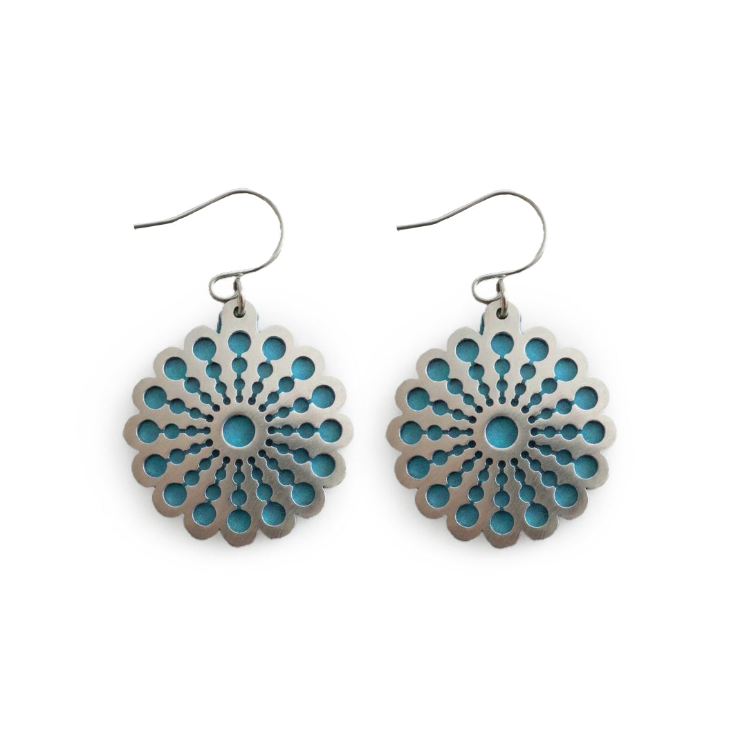 Pohjolan Helmi Marigold Turquoise Earrings