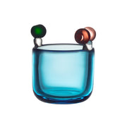 iittala PomPom Sky Blue Small Glass Vase