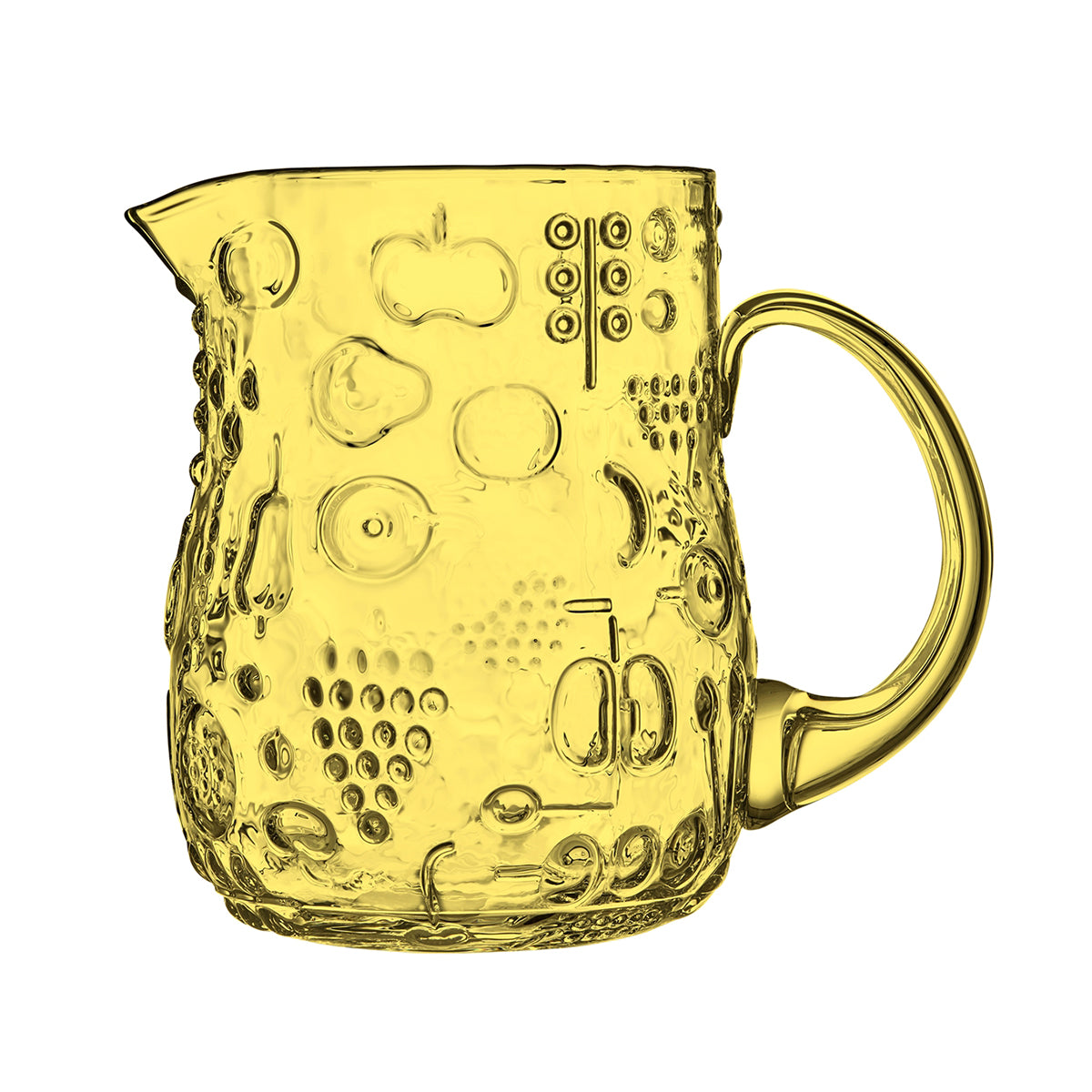 iittala Frutta Lemon Yellow Glass Pitcher