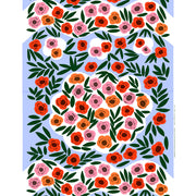 Marimekko Ruukku Light Blue / White / Multi Cotton Fabric Repeat