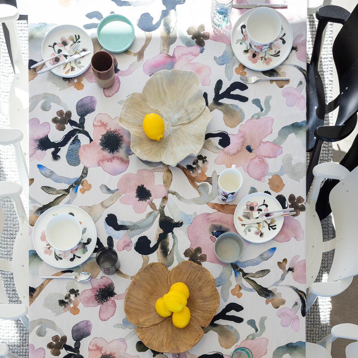Pentik Ruusumalva Pink / Multi Salad Plate