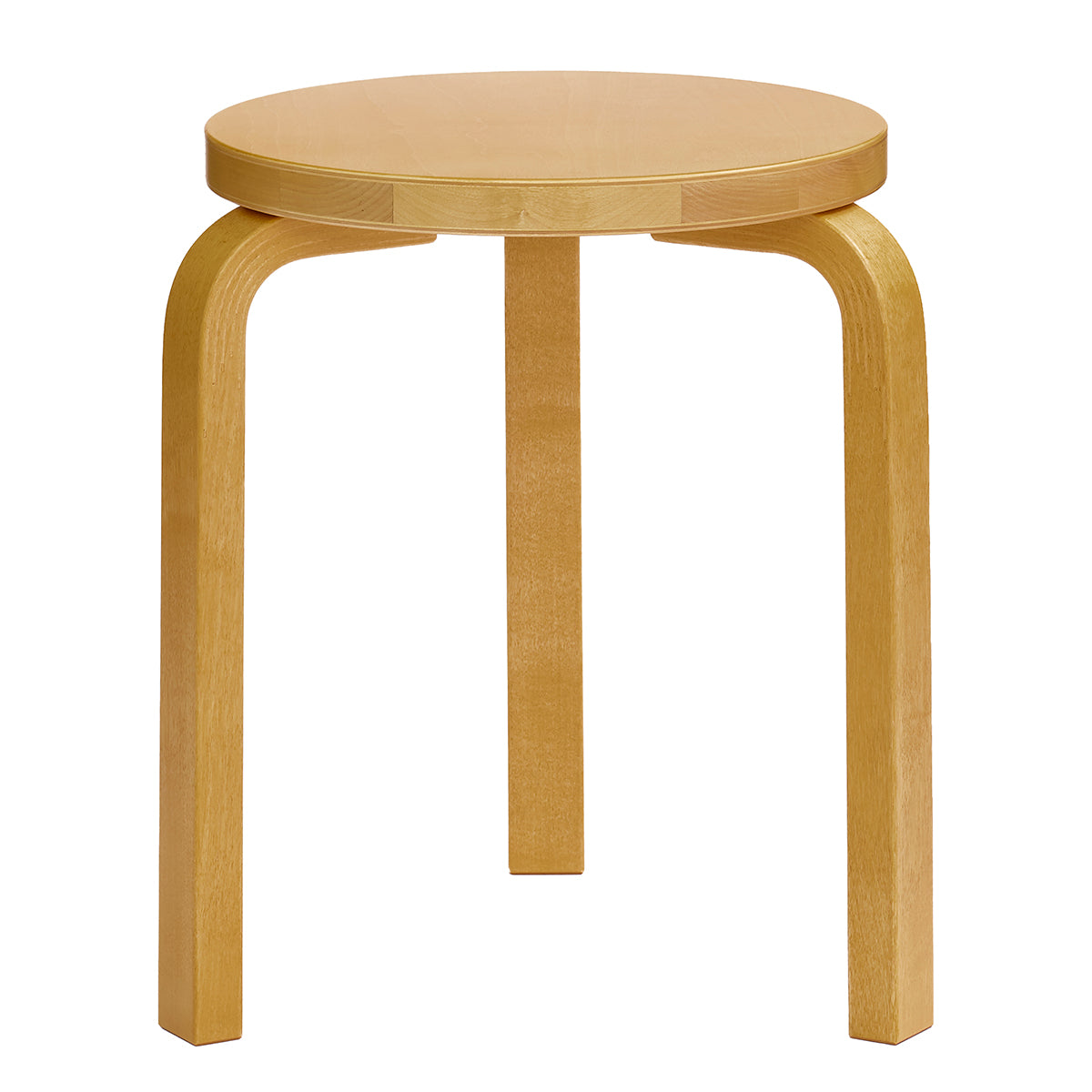 Artek Alvar Aalto Stool 60 - Three Legged Stool - Honey Stained