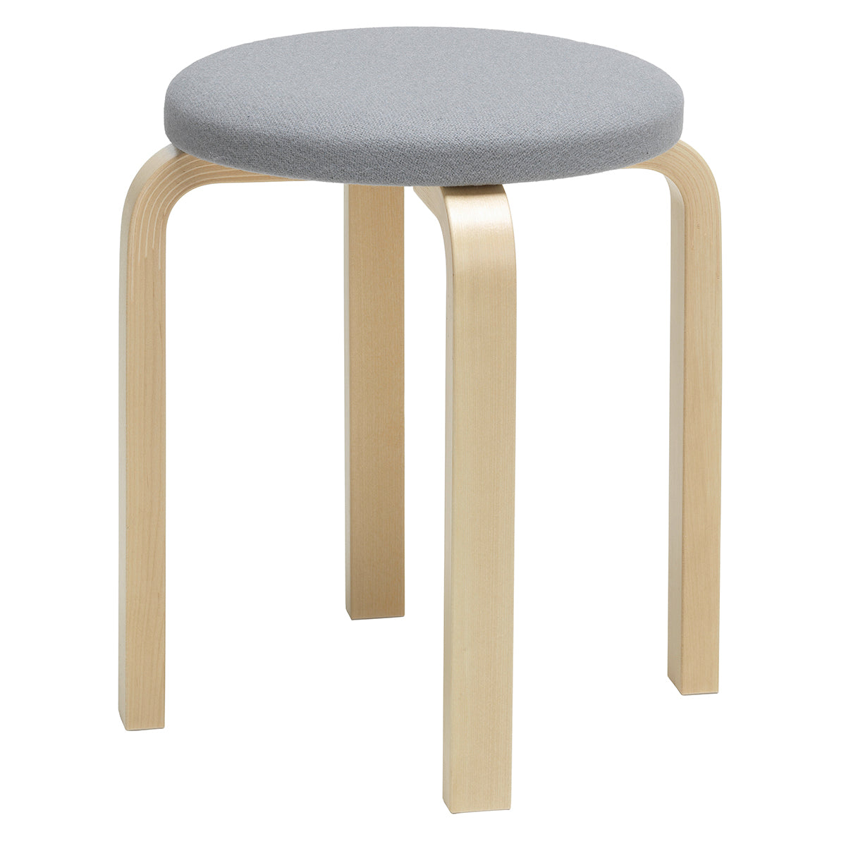 Artek Alvar Aalto E60 - Four Legged Stool - Upholstered Seat