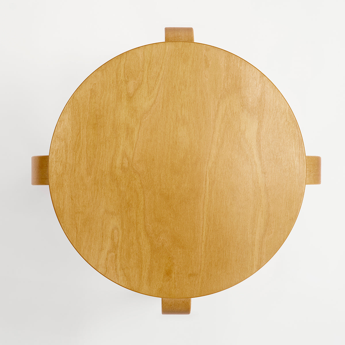 Artek Alvar Aalto Stool E60 - Four Legged Stool - Honey Stained