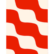 Marimekko Taifuuni Red / Off White Medium Weight Cotton Fabric