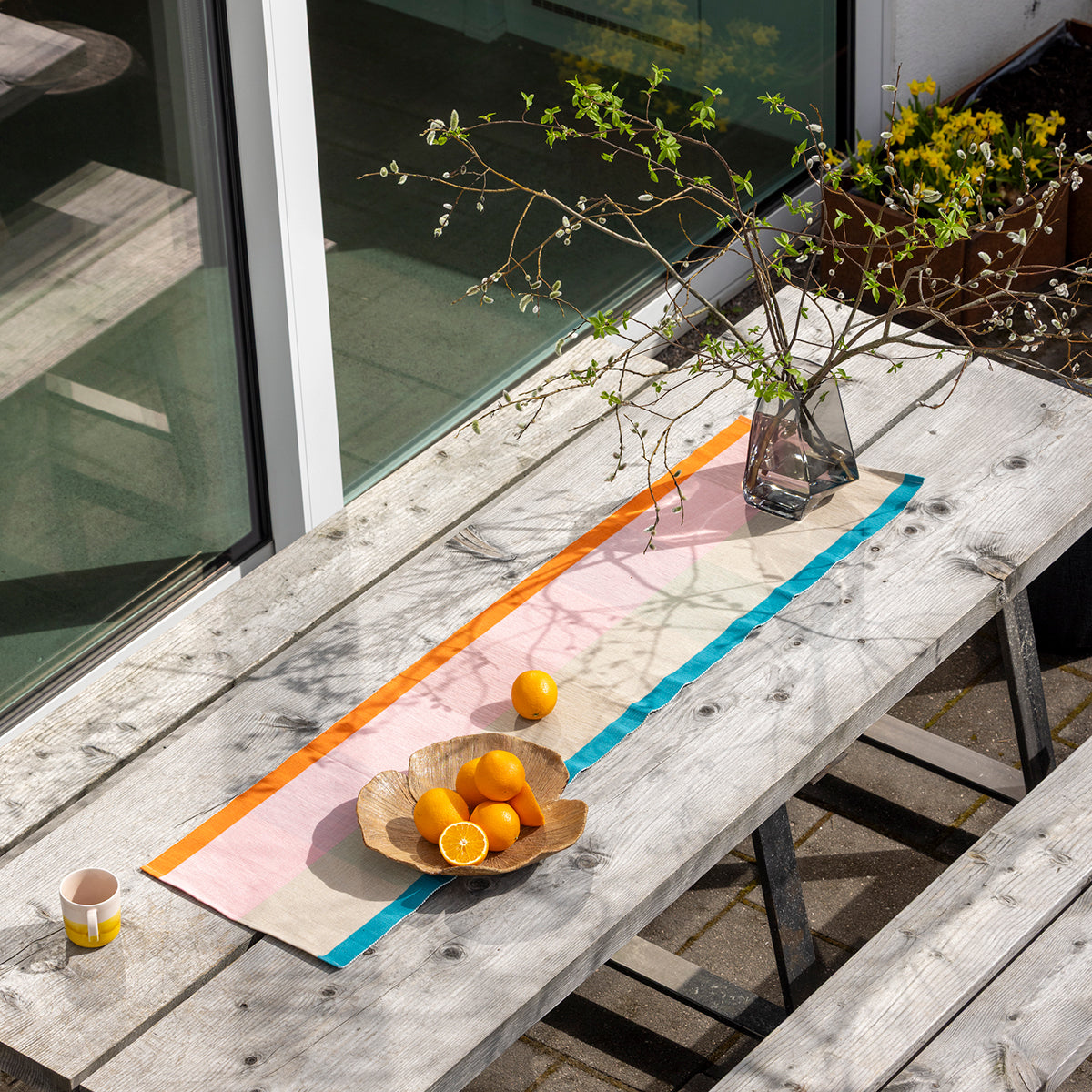 Pentik Tuntu Pink / Light Brown / Multi Table Runner