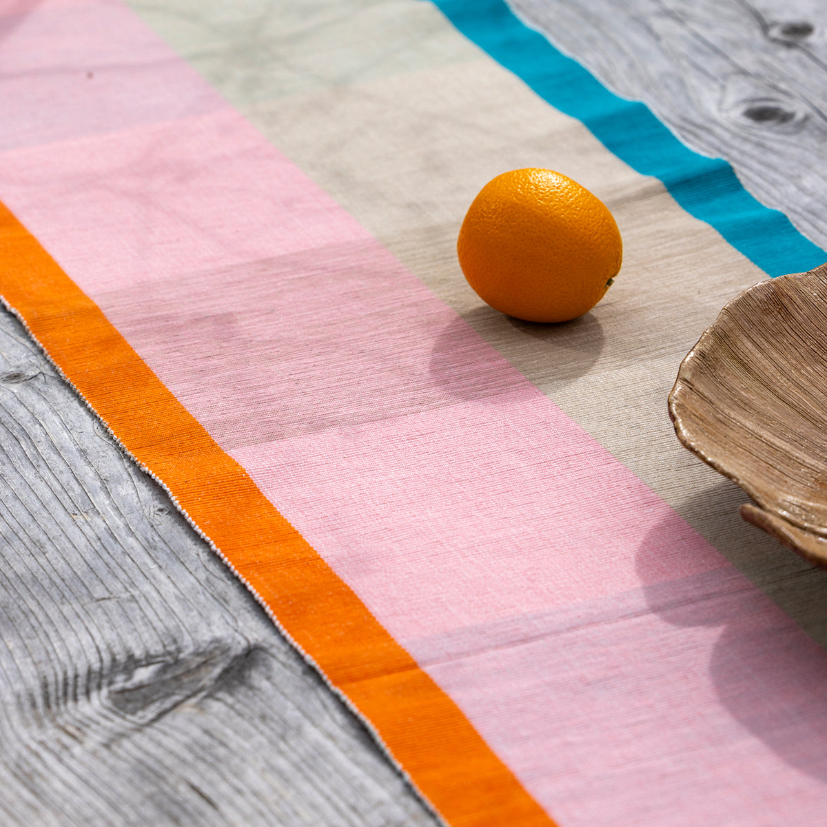 Pentik Tuntu Pink / Light Brown / Multi Table Runner