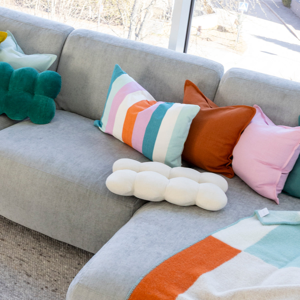 Pentik Tuntu Teal / Pink / Multi Lounge Pillow