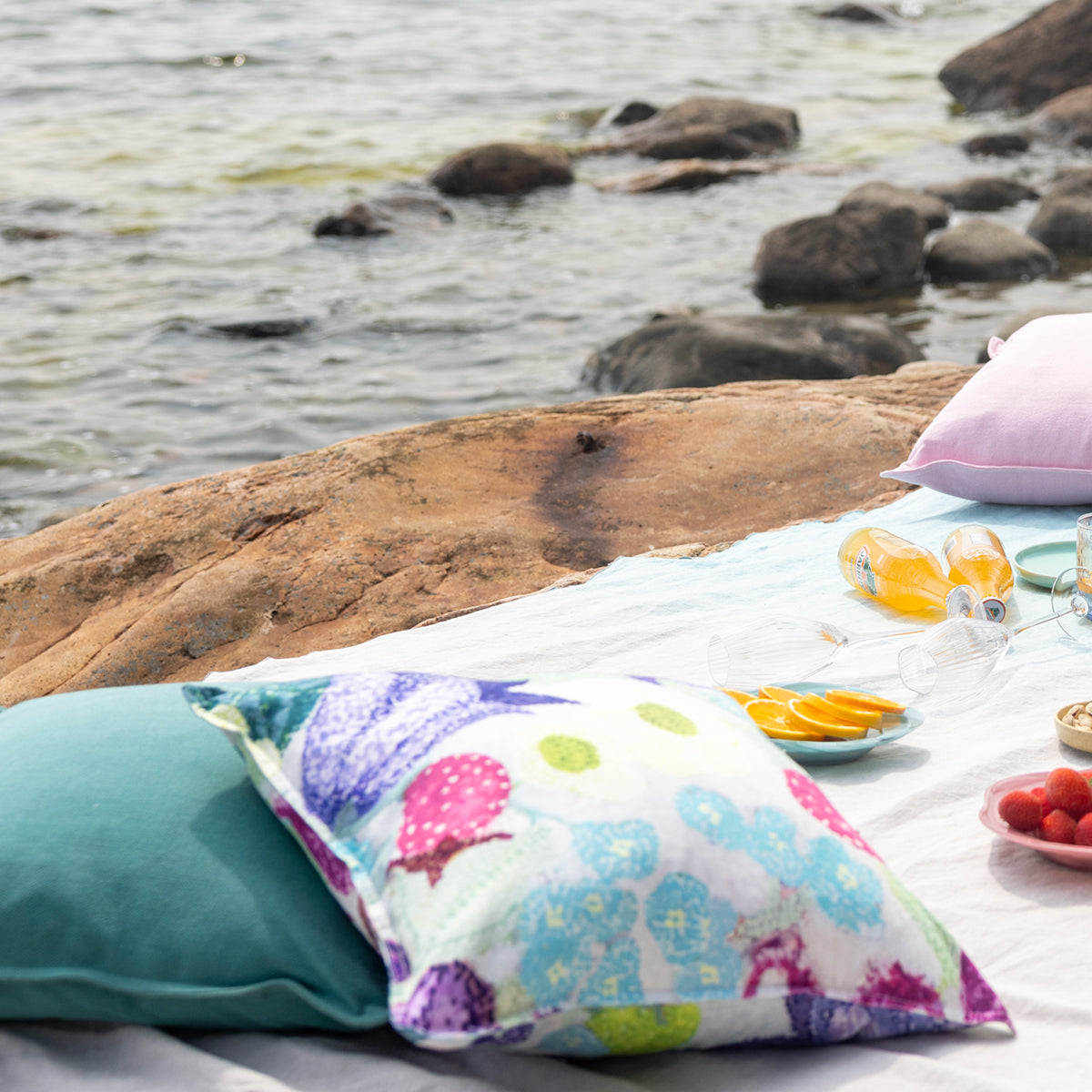 Pentik Kesa Multicolor Throw Pillow
