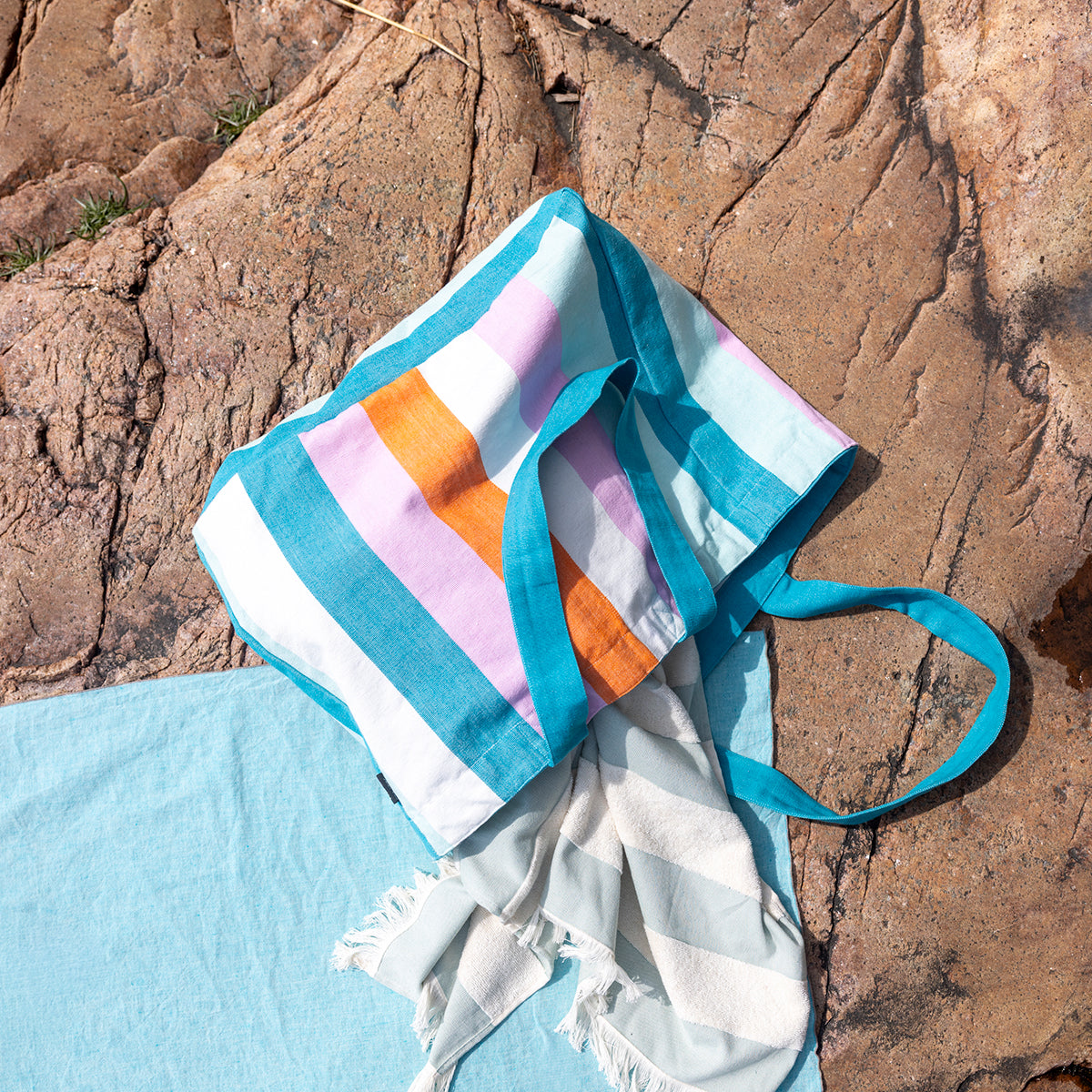 Pentik Tuntu Multicolor Beach Tote Bag