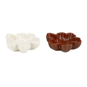 Marimekko Unikko Chestnut Brown / White Mini Bowls - Set of 2