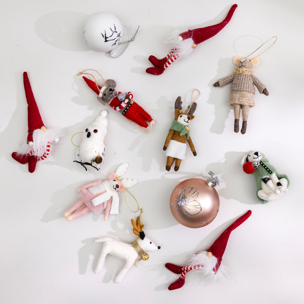 Pentik Hannu Red / Brown Mouse Ornament