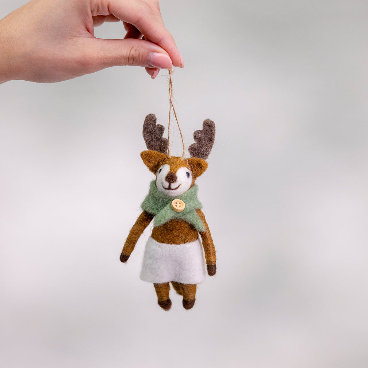 Pentik Peetu Brown Deer Ornament