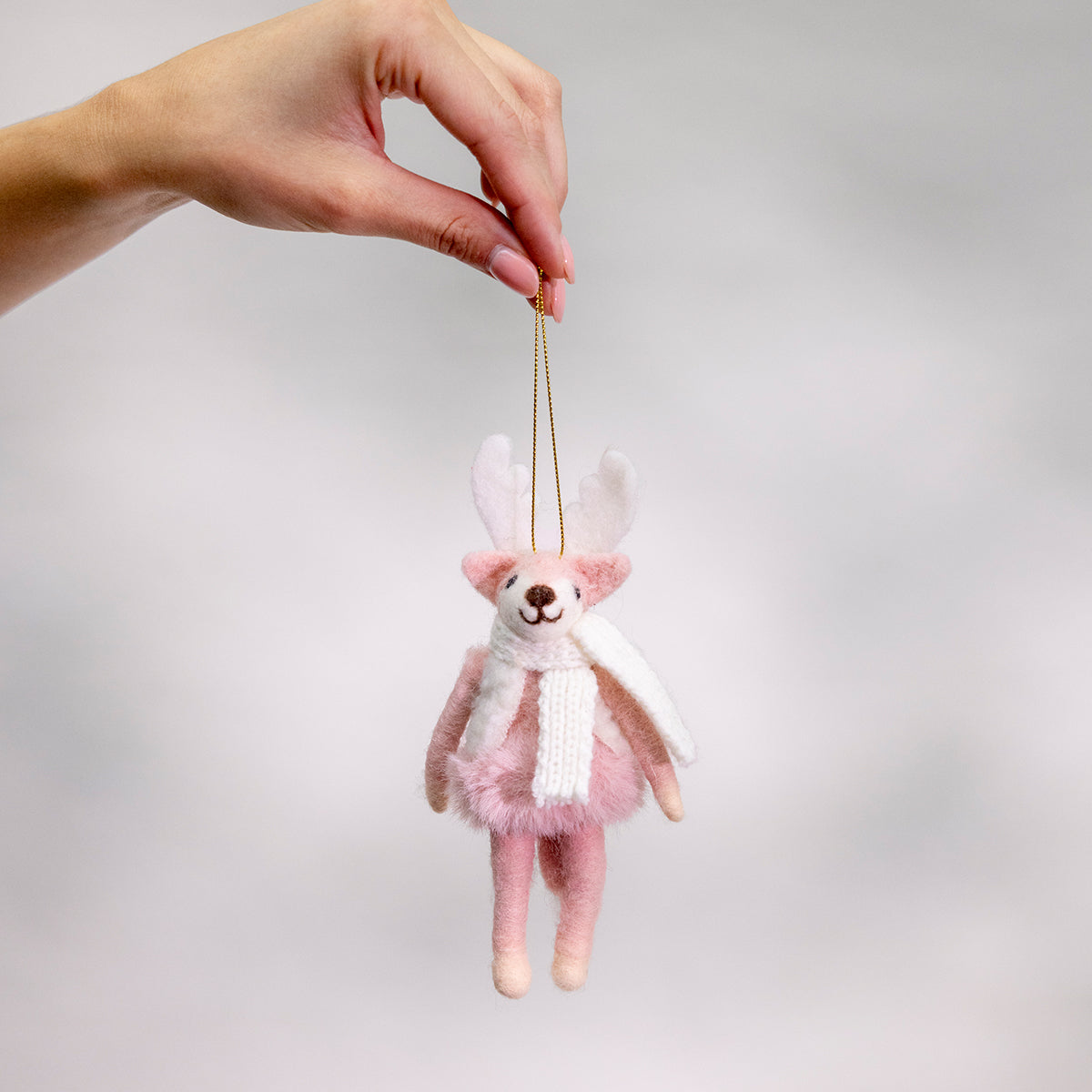 Pentik Pipsa Pink Deer Ornament