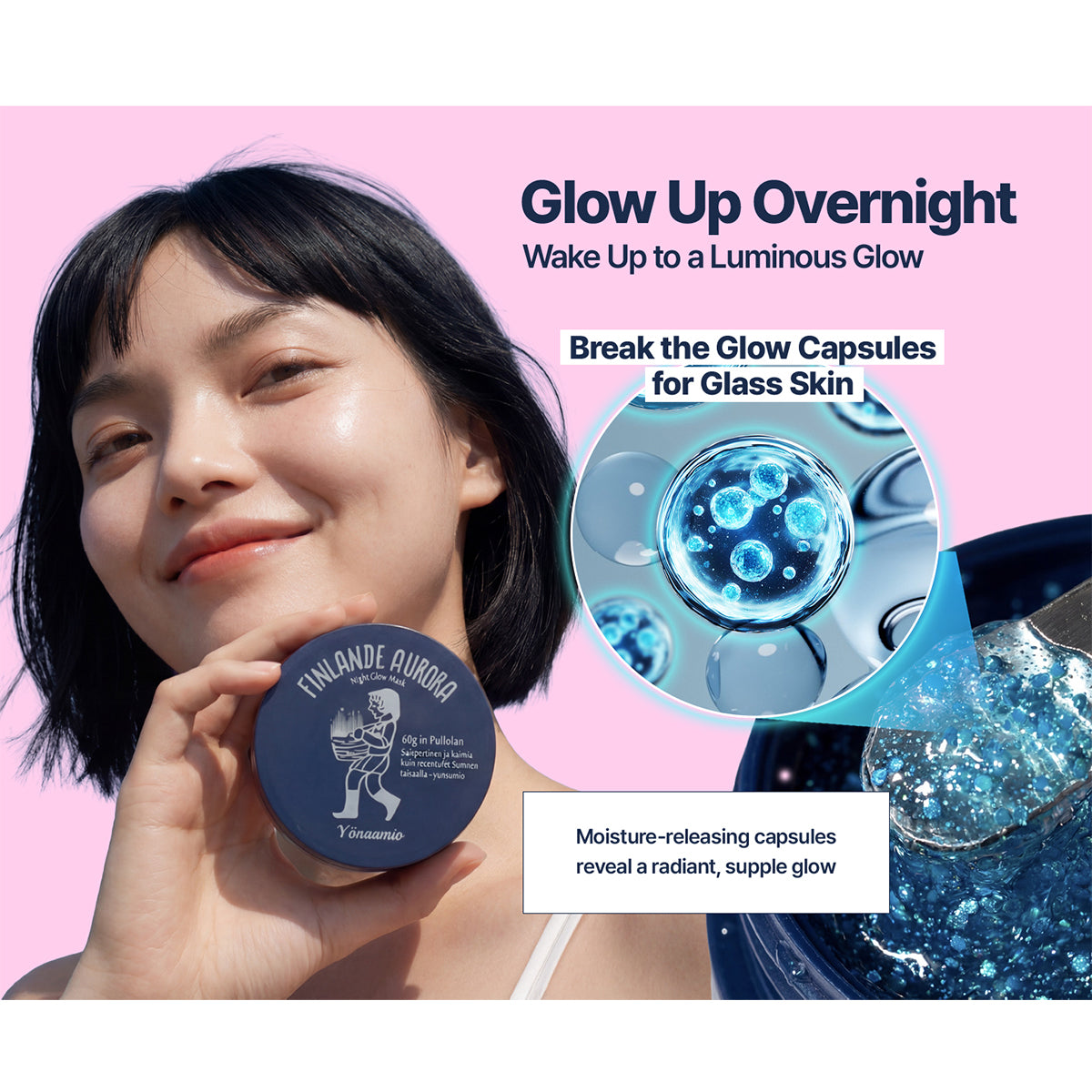 Torhop Finlande Aurora Night Glow Mask