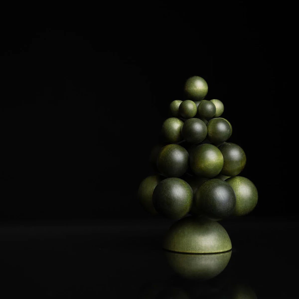 aarikka Kuusinen Green Wooden Decoration