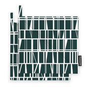 Finlayson Coronna Dark Green / White Pot Holders - Set of 2