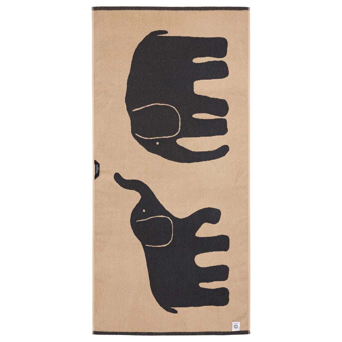 Finlayson Elefantti Vapaa Light Brown / Dark Grey Bath Towel