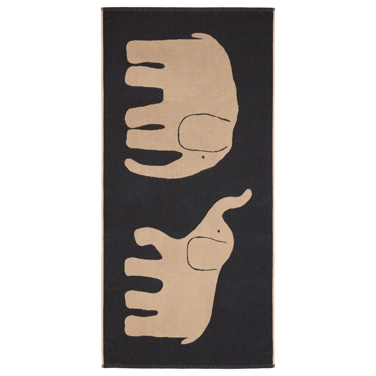 Finlayson Elefantti Vapaa Light Brown / Dark Grey Bath Towel