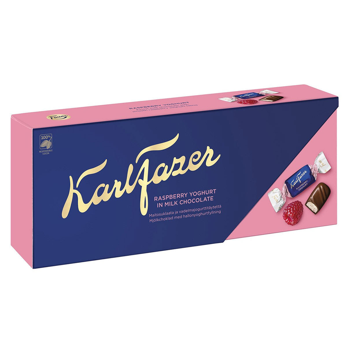 Fazer Raspberry Yogurt in Milk Chocolate Box - 8.8 oz
